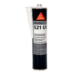 Sikaflex 521 UV, Colle-mastic pour joints d'étanchéité multi-supports, 300ml, Blanc