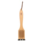 Brosse nettoyage barbecue 3 en 1 en bois et Inox - Beige - L 31 cm