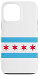 Coque pour iPhone 13 Pro Max Drapeau de Chicago