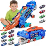 Dinosaur Transport Metallbil, City Dinosaur Ultimate Transport Spårleksak - Perfekt 8 cars