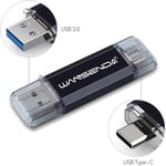 Clé USB USB 3.0 Type C Clé USB C OTG USB Flash Drive pour Type C appareils Android/PC/Mac (512Go, Noir)