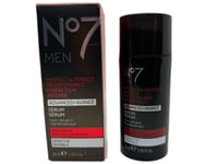 No7 Men Protect & Perfect Intense Advanced Serum Anti-Aging Sensitive 1oz NEW