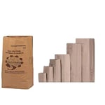 lot de 50 Sacs 30 Litres SOLIDE (2 FEUILLES) déchets verts et organiques en papier kraft biodégradable compatible compost , sac pour dechets verts , sac jardin ramassage herbe, végétal compostable, tous dechets