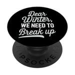 Winter Grumpiness Cold Weather Complaints Frozen Fingers PopSockets Adhesive PopGrip