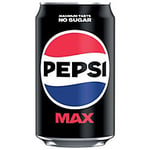 Pepsi Max Sugar Free Soft Drink 330 ml Pack of 24