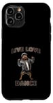 Coque pour iPhone 11 Pro Live Love Dance Cool Dog Hip Hop Vibes