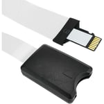 Bematik - Adaptateur pour carte MicroSD tf vers slot sdhc sdxc sdxc avec câble plat de 48 mm