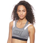 NIKE Women Victory Compression Sports Bra - Carbon Heather/Black/Black/Black, Small