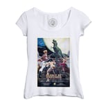 T-Shirt Femme Col Echancré Planet Of Dinosaurs Vieille Affiche De Film Rétro Poster Cinéma Vintage