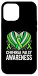 Coque pour iPhone 15 Plus Ruban vert sensibilisation à la paralysie cérébrale CP Warrior