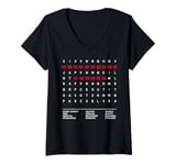 Womens Word Search Master V-Neck T-Shirt