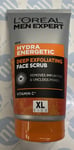 #L'OREAL MEN EXPERT HYDRA ENERGETIC DEEP EXFOLIATING FACE SCRUB 150ML