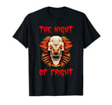 Scary Creepy Clown Halloween The Night Of Fright Boys Teens T-Shirt