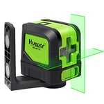 Huepar Niveau Laser Croix Vert, avec Auto-nivellement et Fonction d'inclinaison pour DIYer, H110°/ V110° Angle de couverture, Distance de Travail 15m, Support Magnétique Incluse - M-9011G