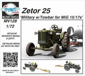 Planet Models 129-MV128 - 1/72 Zetor 25 Militaire W/ Barre D'Attelage pour Mig