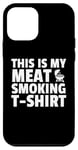 Coque pour iPhone 12 mini Best Meat Smoking Art BBQ Griller Fumoir à viande pour homme et femme