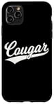 Coque pour iPhone 11 Pro Max T-shirt de sport COUGAR Varsity Scripts