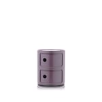 Kartell - Componibili 4966, Violet, 2 Compartments - Skuffeseksjoner - Anna Castelli Ferrieri