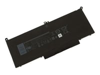 DLH - Batterie de portable (standard) (équivalent à : Dell DM3WC, Dell F3YGT, Dell 2X39G, Dell KG7VF, Dell MYJ96, Dell V4940) - Lithium Ion - 7500 mAh - 57 Wh - noir - pour Dell Latitude 7280, 7290, 7380, 7390, 7480, 7490 - Noir