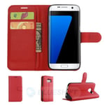 Samsung Galaxy S7 Edge Pu Wallet Case [Red]