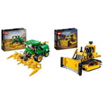 LEGO Technic John Deere 9700 Jouet de Tracteur pour Enfants, Véhicule Agricole, Modèle de Véhicule & Technic Le Bulldozer, Jouet de Construction pour Enfants, Véhicule Excavateur