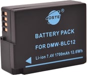 DMW-BLC12 Batterie de rechange compatible avec DMW-BLC12E et BP-DC12, Sigma BP-51, V-LUX4, Panasonic DMC GX8 G85 G7 FZ2000 FZ2500 FZ1000 FZ200 FZ300, Leica Q