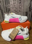 Nike Metcon 9  White Deep Royal Pink Adult Size UK 8 EUR 42.5 US 9 DZ2537-102