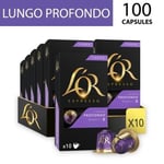 L'OR 100 Nespresso* Compatible Capsules Profondo (10 Packs, 100 Coffee Pods)