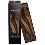 Poze Hairextensions Poze Clip&Go Løshår Ekte 4B/9G Chocco Co la 7 dele