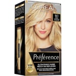 L’Oréal Paris Hiusväri kokoelma Préférence Pitkään kestävä kiiltävä väri 9.1 Oslo/Verittäin vaalea tuhkanvaalea blondi 1 Stk. (8,23 € / 1 Kpl)