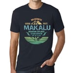 Homme Tee-Shirt - Outdoor Adventure, Wilderness, Mountain Explorer Makalu - T-Shirt Graphique Éco-Responsable Vintage Cadeau Nouveauté