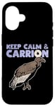 iPhone 16 Keep Calm And Carrion Vulture Scavenging Bird Case