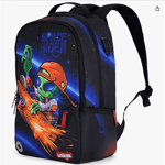 UNIKER Alien kids school backpack Cool 17.5 inch fits 15.6 computer USB port New