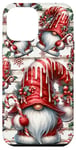 Coque pour iPhone 14 Pro Max Cute Christmas Phone Accessories With Xmas Gnome Candy Cane