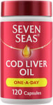 Cod Liver Oil Capsules 120 Count - Omega-3 & Vitamin A Supplement