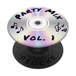 Party Mix Vol 1 CD compact rétro années 90 PopSockets PopGrip Interchangeable