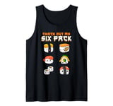 Check Out My Six Pack Kawaii Sushi Japanese Funny Sushi Gym Tank Top