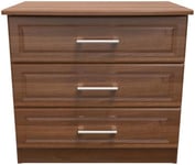 Gina Walnut Effect 3 Drawer Small Chest