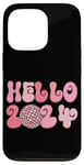 iPhone 13 Pro Hello 2024 Retro Disco Ball Theme New Year Case