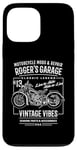 iPhone 13 Pro Max Roger's Garage Vintage Motorcycle Design for the Name Roger Case