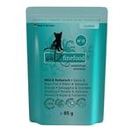 catz finefood N° 21 Nourriture Humide pour Chat Sauvage et sébaste aux Pommes de Terre et à la Myrtille, 16 sachets de 85 g