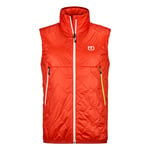 Ortovox Swisswool Piz Vial Vest - Veste en laine mérinos homme Hot Orange XXL