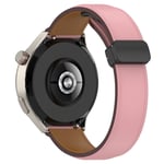 Samsung Galaxy Watch 6 40/44mm / Watch 5 40/44mm - äkta läder armband 20mm - Pink