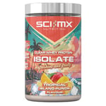 SCI-MX Clear Whey Isolate Protein - Tropical Flavour - Lean Potein Formula for Muscle Growth & Maintenance • Zero Fat • Low Sugar • Non-GMO • 400g • 21g Protein per Serving