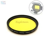 Filtre jaune étanche pour caméra de plongée sous-marine,GoPro,Xiaomi Yi Sjcam,conversion de document,52mm,58mm,67mm - Type 67MM