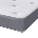 eXtreme comfort ltd Introducing The Gallaxy Grey Small Single Mattress from 9" Deep Memory Fibre Sprung Mattress Featuring a Grey Border (2ft6 x 6ft3, 75cm x 190cm)