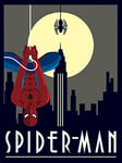 Spider-Man WDC90510 Toile Imprimée, Multicolore, 60 x 80 cm