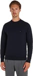 Tommy Hilfiger Men's Sweatshirt Crewneck no Hood, Blue (Desert Sky), XS