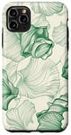 Coque pour iPhone 11 Pro Max Motif coquillage vert, esthétique, joli été, plage