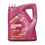 Mannol 5 Litre Legend Ultra 0W-20 Engine Oil 7918 ILSAC GF-6A Premium Bi-Synthetic PAO And Ester Technology